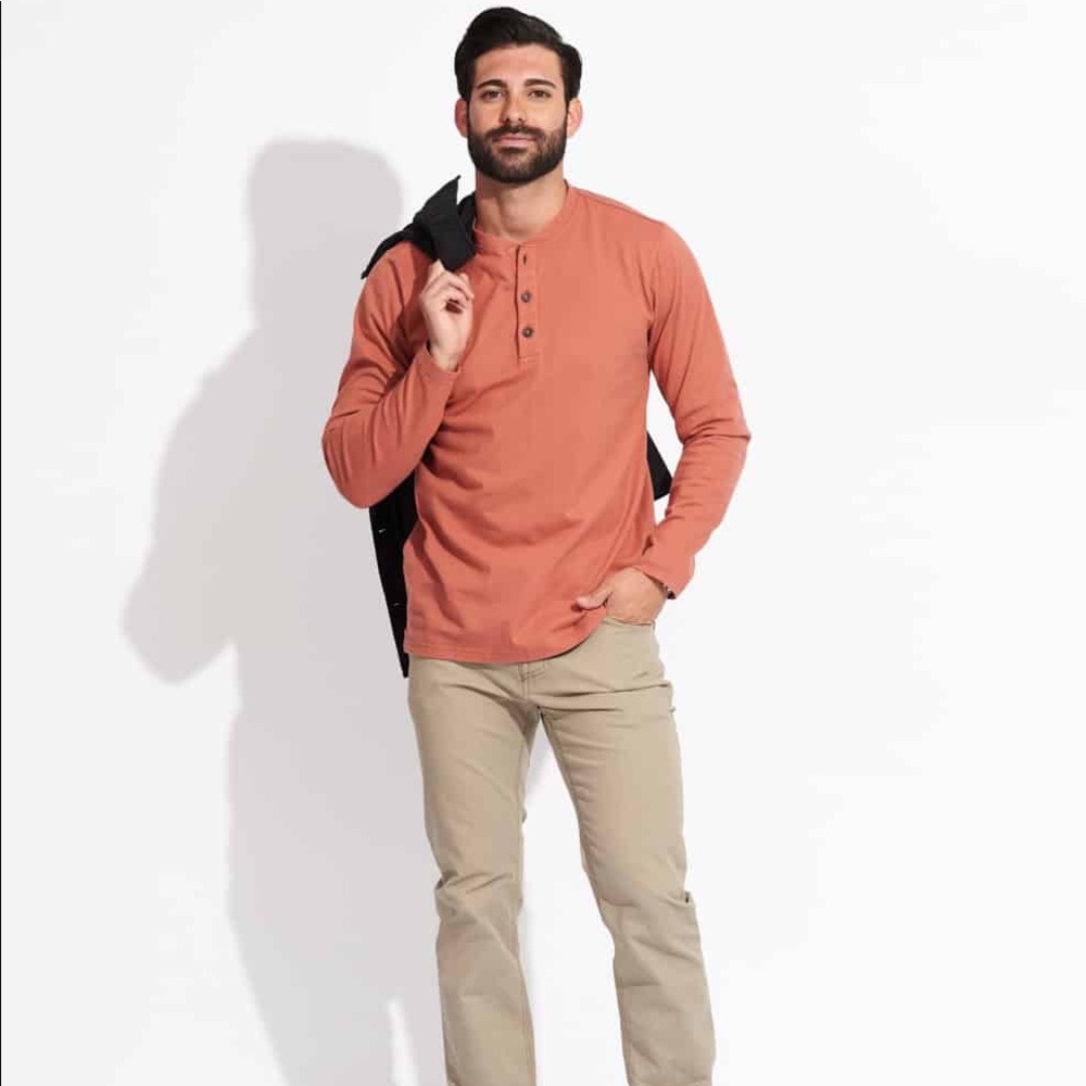 Pact organic cotton Vintage Henley long sleeve